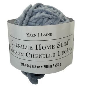Loops & Threads Chenille Home Slim #6 Bulky Color #CHS14 Skyway 8.8oz 218 Yards